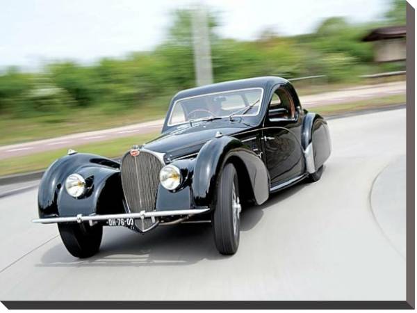 Постер Bugatti Type 57S Coupe by Gangloff of Colmar '1937 с типом исполнения На холсте без рамы