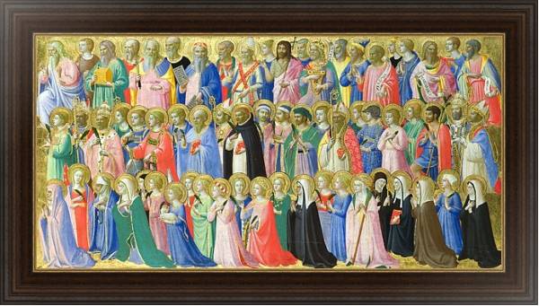 Постер Предвестники Христа со Святыми и Мучениками с типом исполнения На холсте в раме в багетной раме 1.023.151