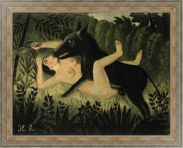Постер Beauty and the Beast, c.1908 с типом исполнения На холсте в раме в багетной раме 484.M48.310