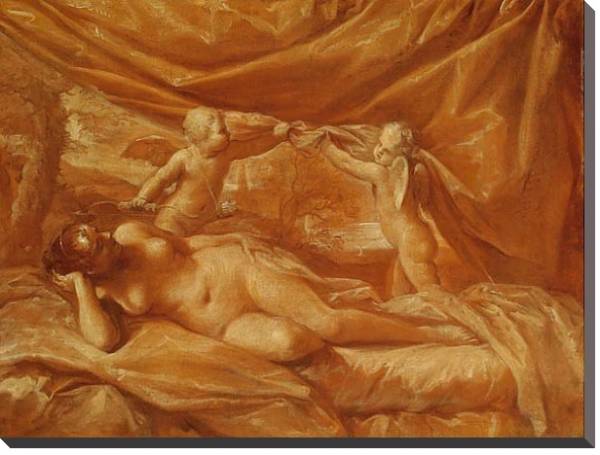 Постер Венера с Купидонами с типом исполнения На холсте без рамы