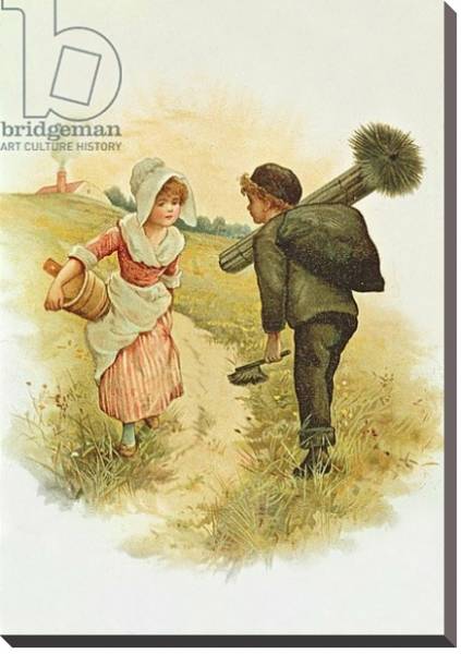 Постер Sunbeams, 1890 с типом исполнения На холсте без рамы
