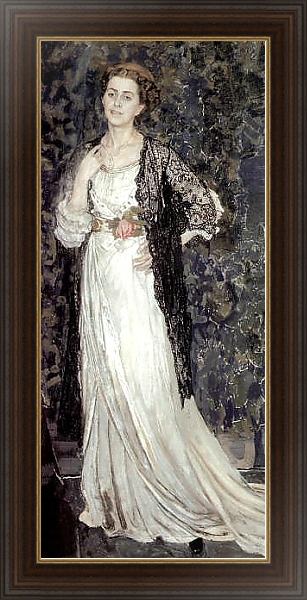 Постер Портрет Марины Эрастовны Маковской с типом исполнения На холсте в раме в багетной раме 1.023.151