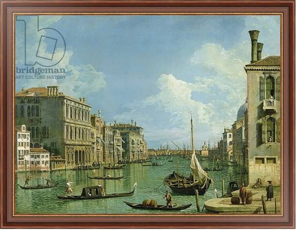 Постер View of the Grand Canal с типом исполнения На холсте в раме в багетной раме 35-M719P-83