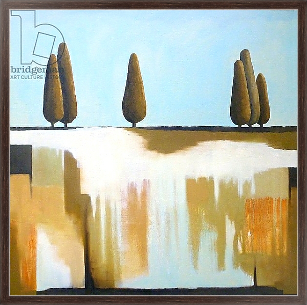 Постер Cypress Trees с типом исполнения На холсте в раме в багетной раме 221-02