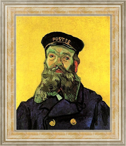 Постер Портрет почтальона Жозефа Рулена с типом исполнения На холсте в раме в багетной раме NA053.0.115