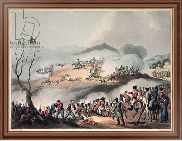 Постер Battle of Orthes, 27th February 1814, engraved by Daniel Havell с типом исполнения На холсте в раме в багетной раме 35-M719P-83