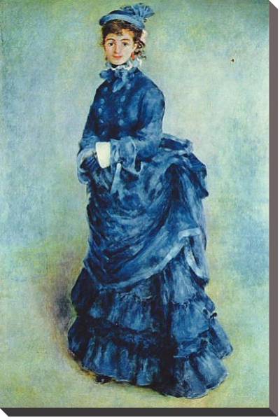 Постер Парижанка (Дама в голубом) с типом исполнения На холсте без рамы