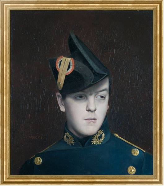 Постер Портрет Армана Жерома с типом исполнения На холсте в раме в багетной раме NA033.1.051