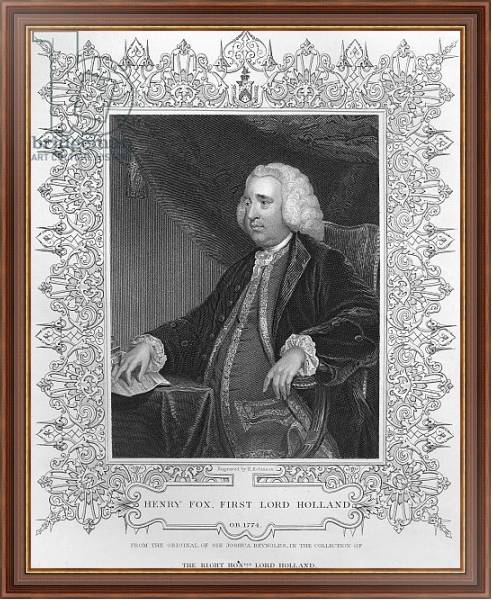 Постер Henry Fox, 1st Baron Holland с типом исполнения На холсте в раме в багетной раме 35-M719P-83