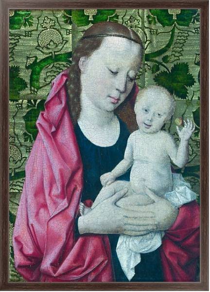 Постер Дева Мария с младенцем 17 с типом исполнения На холсте в раме в багетной раме 221-02