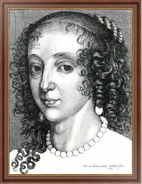 Постер Queen Henrietta Maria, 1641 с типом исполнения На холсте в раме в багетной раме 35-M719P-83