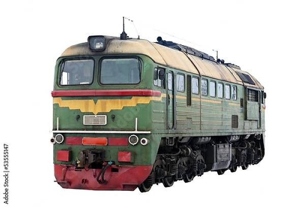 Постер Российский дизельный локомотив M62 с типом исполнения На холсте без рамы