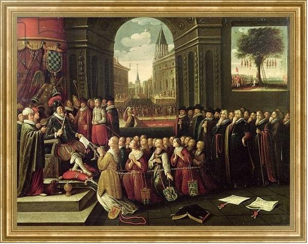 Постер The Tyranny of the Duke of Alba с типом исполнения На холсте в раме в багетной раме NA033.1.051