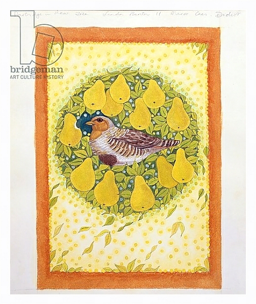 Постер Partridge in a Pear Tree с типом исполнения На холсте в раме в багетной раме 221-03
