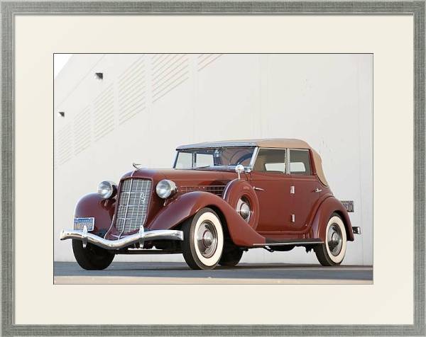 Постер Auburn 851 Salon Phaeton Sedan '1935 с типом исполнения Под стеклом в багетной раме 1727.2510