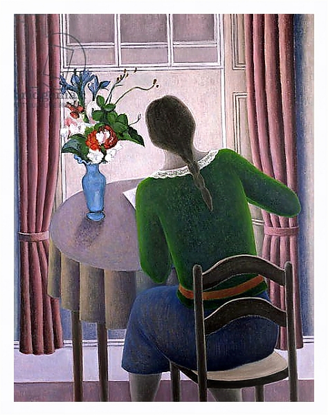 Постер Woman at Window, 1998 с типом исполнения На холсте в раме в багетной раме 221-03