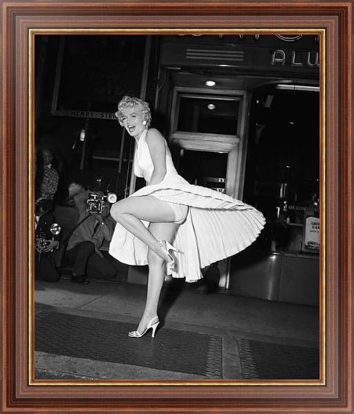 Постер Monroe, Marilyn (Seven Year Itch, The) 7 с типом исполнения На холсте в раме в багетной раме 35-M719P-83