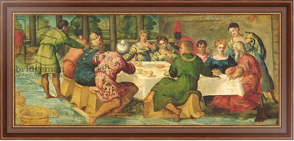 Постер King Belshazzar's Banquet, c.1543/44 2 с типом исполнения На холсте в раме в багетной раме 35-M719P-83