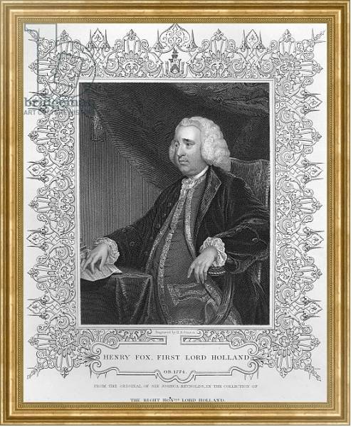 Постер Henry Fox, 1st Baron Holland с типом исполнения На холсте в раме в багетной раме NA033.1.051
