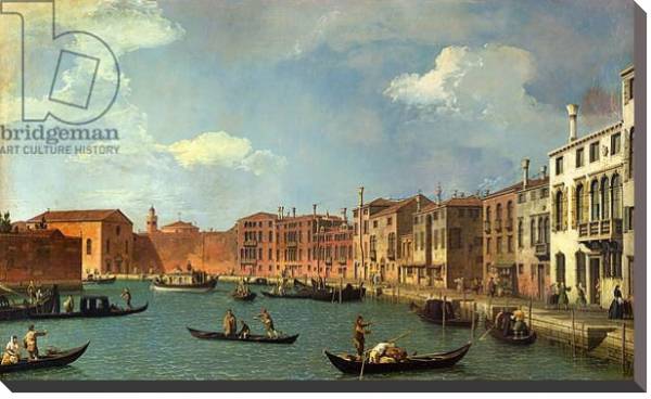 Постер View of the Canal of Santa Chiara, Venice с типом исполнения На холсте без рамы