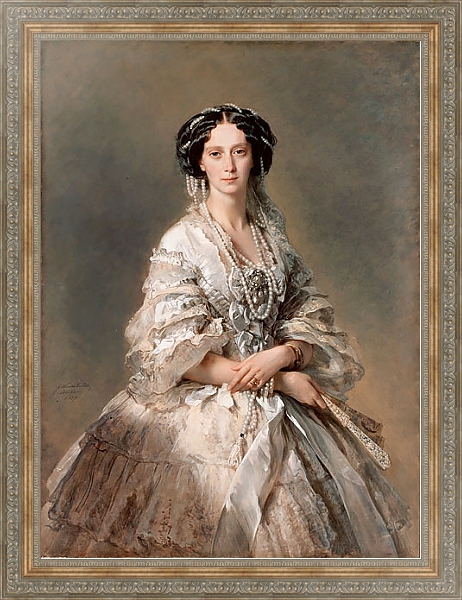 Постер Портрет императрицы Марии Александровны с типом исполнения На холсте в раме в багетной раме 484.M48.310