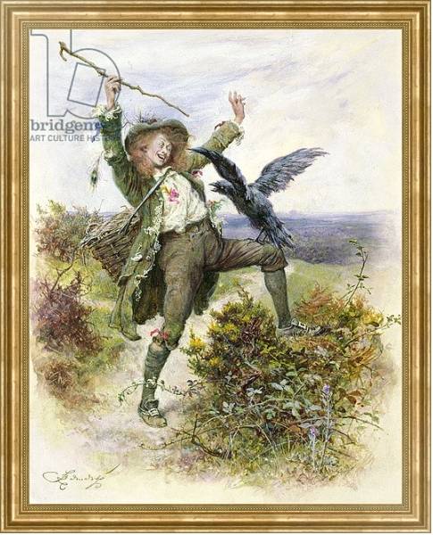 Постер Barnaby Rudge and the Raven Grip с типом исполнения На холсте в раме в багетной раме NA033.1.051