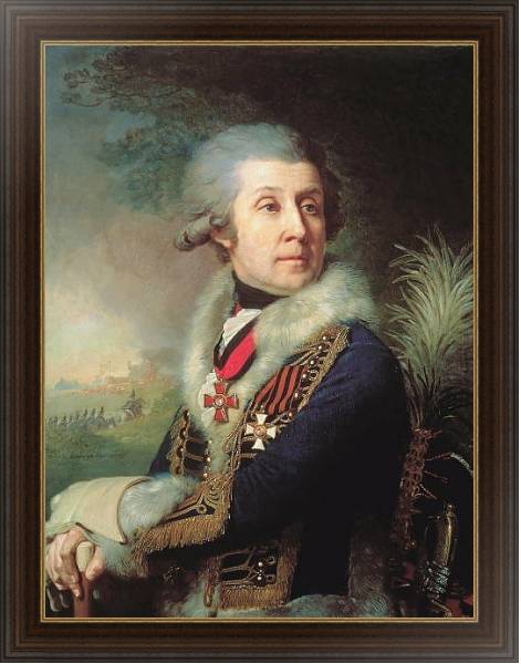 Постер Портрет генерал-майора Федора Артемьевича Боровского. 1799 с типом исполнения На холсте в раме в багетной раме 1.023.151