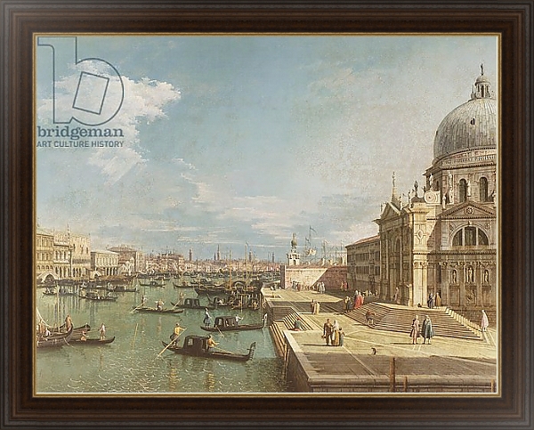 Постер The Entrance to the Grand Canal and the church of Santa Maria della Salute, Venice с типом исполнения На холсте в раме в багетной раме 1.023.151