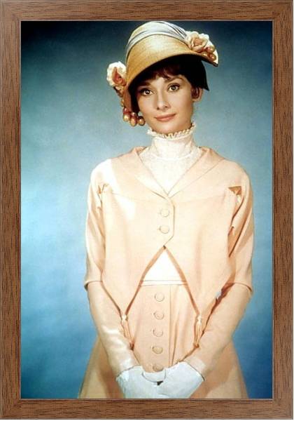Постер Хепберн Одри 164 с типом исполнения На холсте в раме в багетной раме 1727.4310