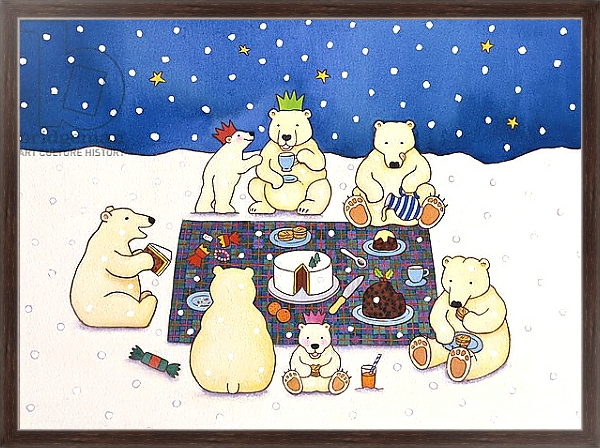 Постер Polar Bear Picnic, 1997 с типом исполнения На холсте в раме в багетной раме 221-02