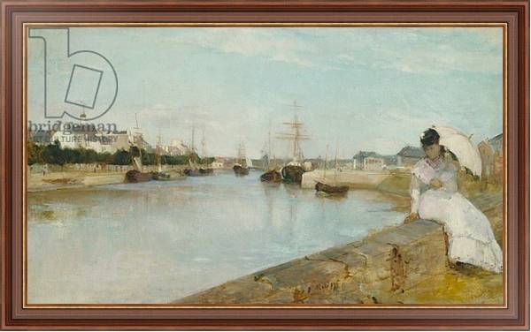 Постер The Harbour at Lorient, 1869 с типом исполнения На холсте в раме в багетной раме 35-M719P-83