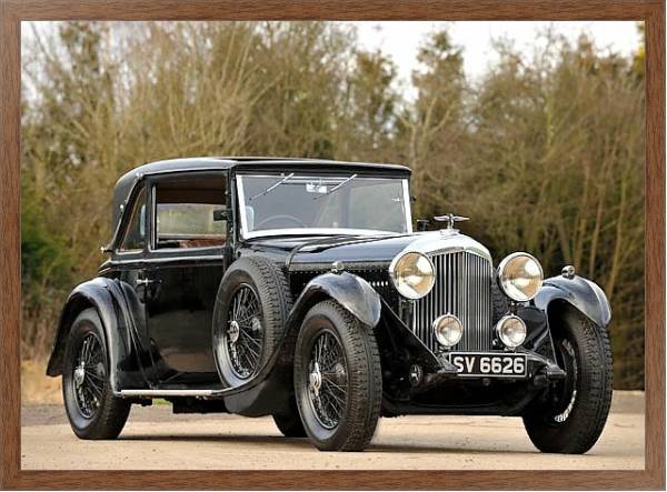 Постер Bentley 4 Litre Coupe by Mulliner '1931 с типом исполнения На холсте в раме в багетной раме 1727.4310