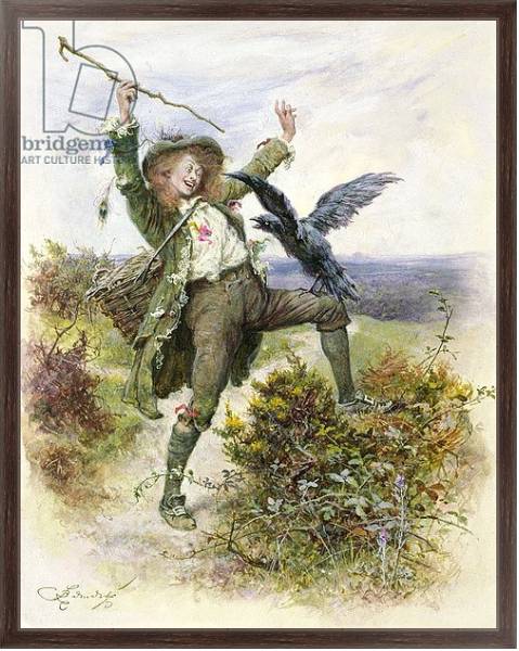 Постер Barnaby Rudge and the Raven Grip с типом исполнения На холсте в раме в багетной раме 221-02