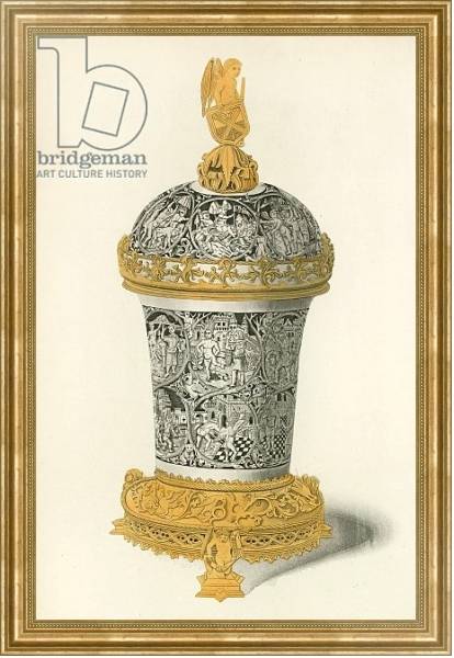 Постер Niello Cup, late 15th century с типом исполнения На холсте в раме в багетной раме NA033.1.051