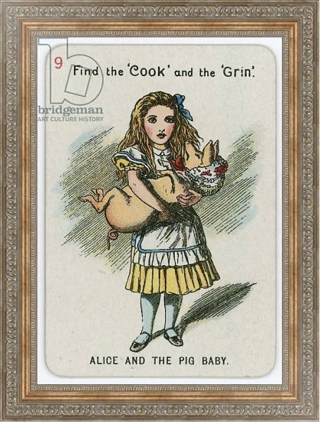 Постер Alice and the Pig Baby с типом исполнения На холсте в раме в багетной раме 484.M48.310