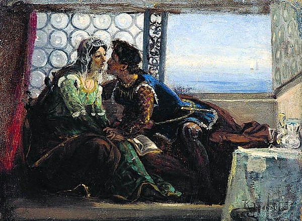Постер Ромео и Джульетта. 1890-е с типом исполнения На холсте без рамы