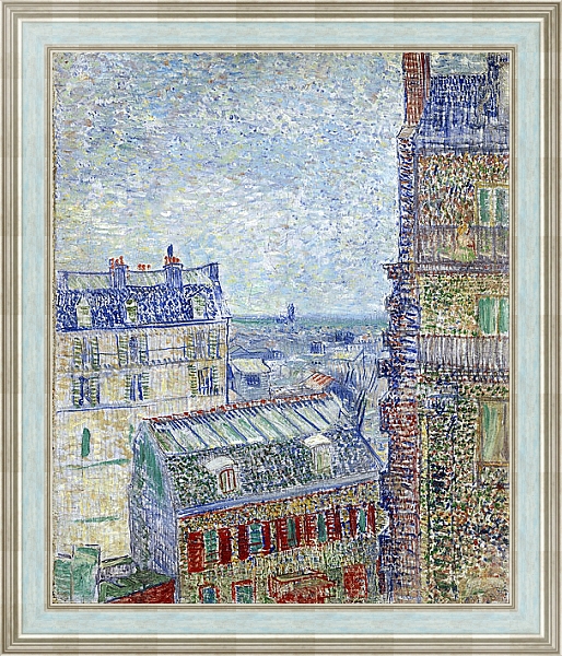 Постер Вид Парижа из комнаты Винсента с типом исполнения На холсте в раме в багетной раме NA053.0.114