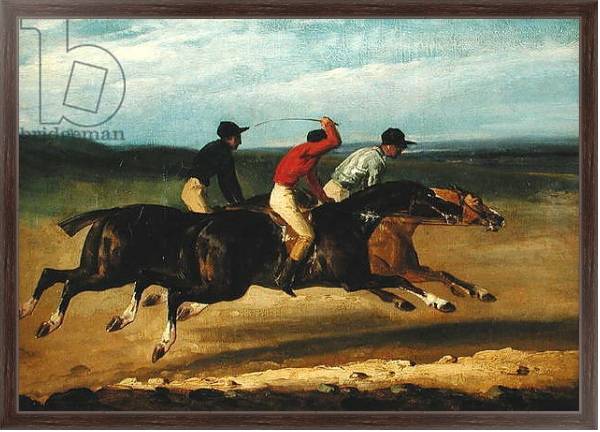 Постер The Horse Race с типом исполнения На холсте в раме в багетной раме 221-02