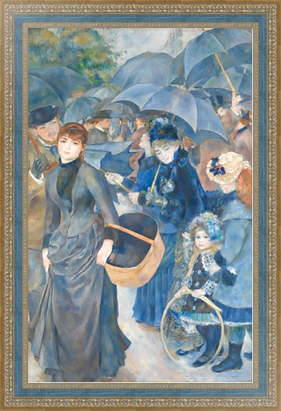 Постер Зонты с типом исполнения На холсте в раме в багетной раме 484.M48.685