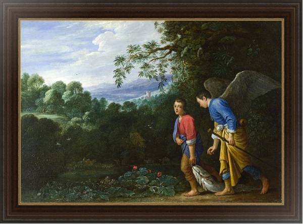 Постер Тобиас и архангел Рафаэль с типом исполнения На холсте в раме в багетной раме 1.023.151
