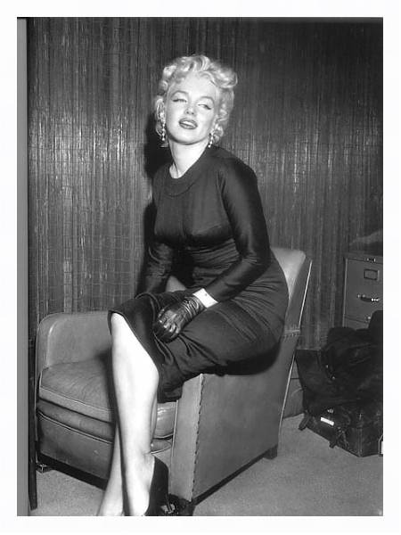 Постер Monroe, Marilyn 26 с типом исполнения На холсте в раме в багетной раме 221-03