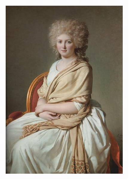 Постер Portrait of Anne-Marie-Louise Thelusson с типом исполнения На холсте в раме в багетной раме 221-03