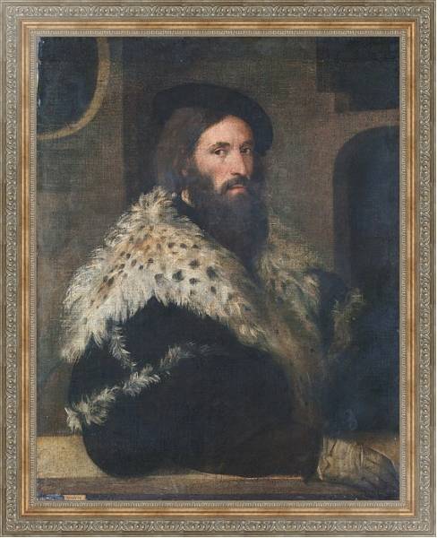 Постер Портрет мужчины 5 с типом исполнения На холсте в раме в багетной раме 484.M48.310