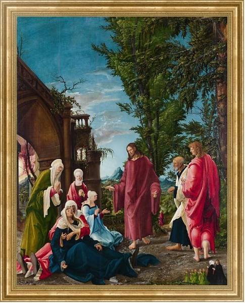 Постер Христос, покидающий свою мать с типом исполнения На холсте в раме в багетной раме NA033.1.051