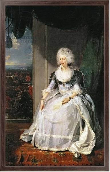 Постер Queen Charlotte, 1789-90, wife of George III с типом исполнения На холсте в раме в багетной раме 221-02