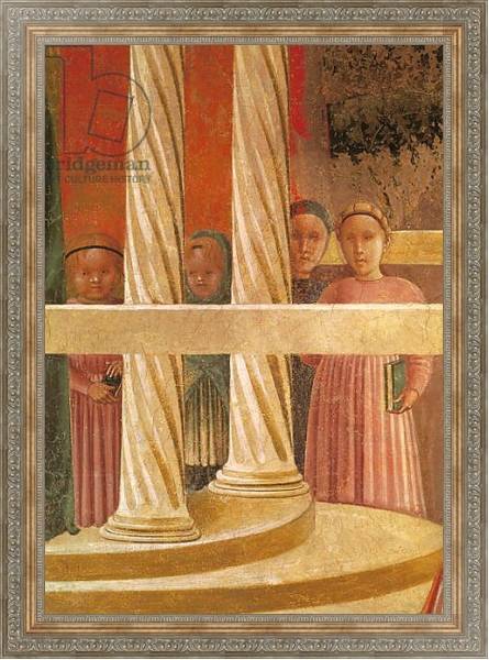 Постер The Presentation of Mary in the Temple, 1433-34 с типом исполнения На холсте в раме в багетной раме 484.M48.310