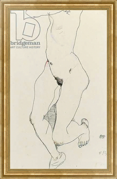 Постер Running woman, 1913 с типом исполнения На холсте в раме в багетной раме NA033.1.051