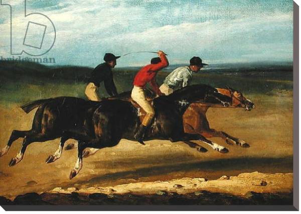Постер The Horse Race с типом исполнения На холсте без рамы