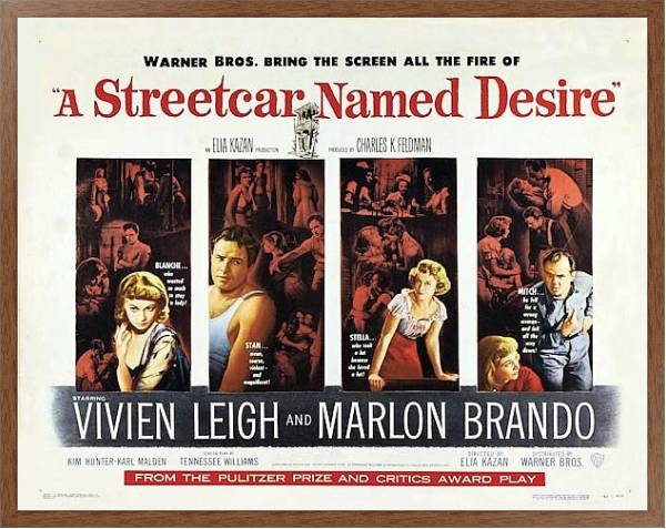 Постер Poster - A Streetcar Named Desire 3 с типом исполнения На холсте в раме в багетной раме 1727.4310