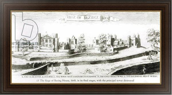 Постер The Siege of Basing House, 1645 с типом исполнения На холсте в раме в багетной раме 1.023.151